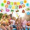 Summer Pool Party Decorations, Hello Summer Banner Paper Lanterns Beach Hanging Streams Decor for Hawaiian Luau Tropical Vacation Outfit Birthday Party Supplies Favors
